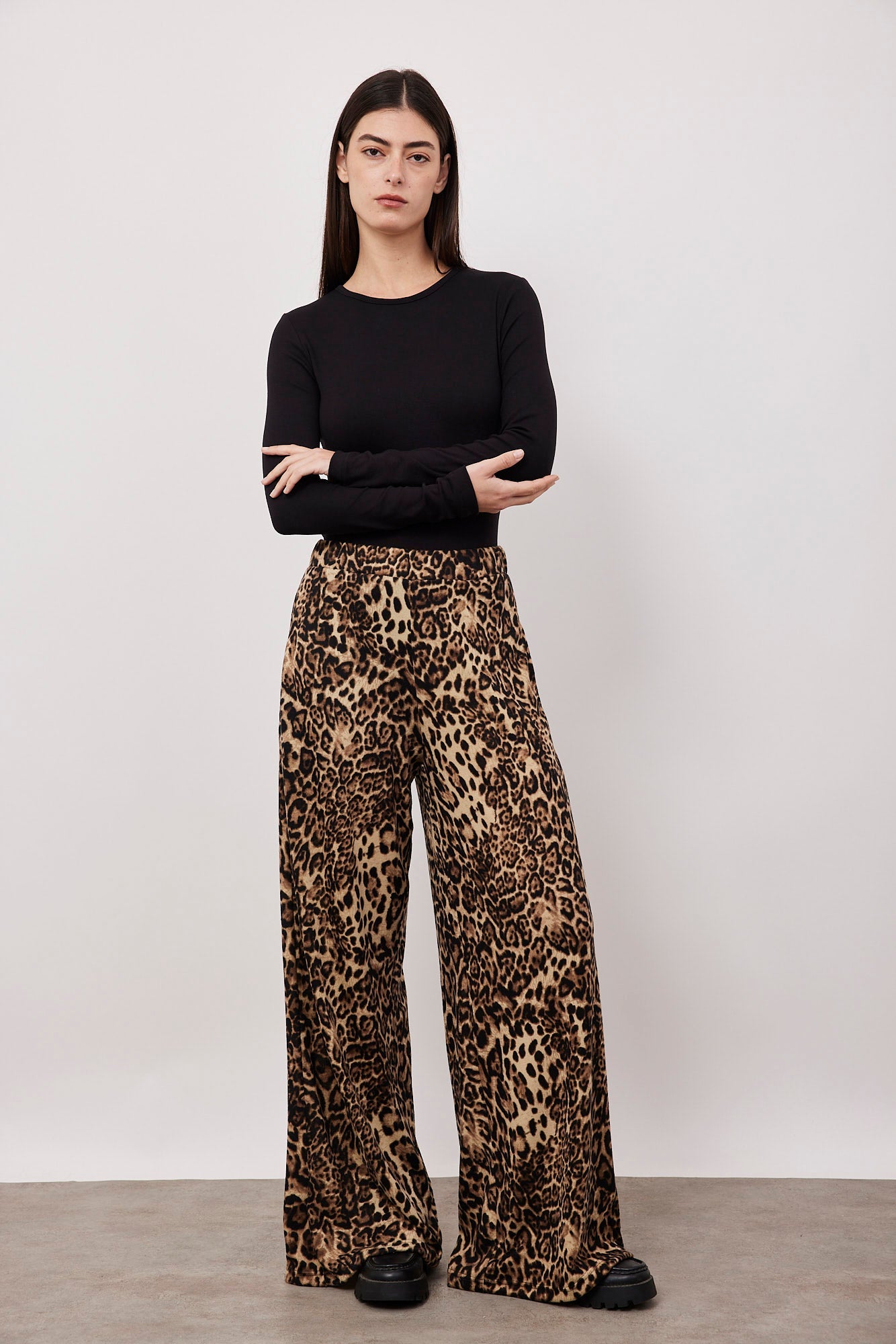 מכנסי סריג מנומרים - ITAY BRANDS