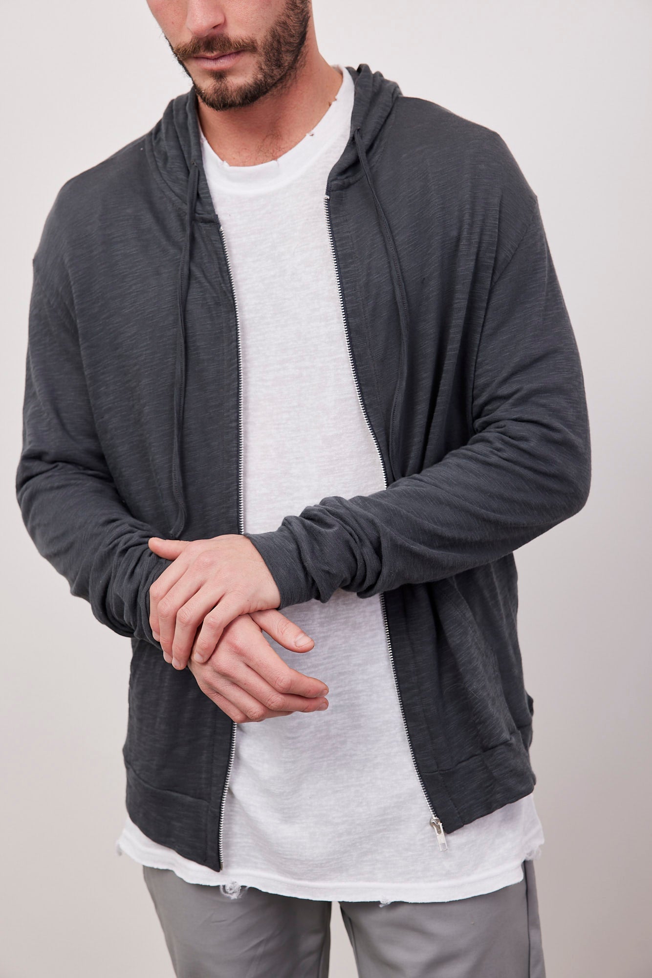 קפוצ׳ון עם רוכסן במראה ווש - ITAY BRANDS