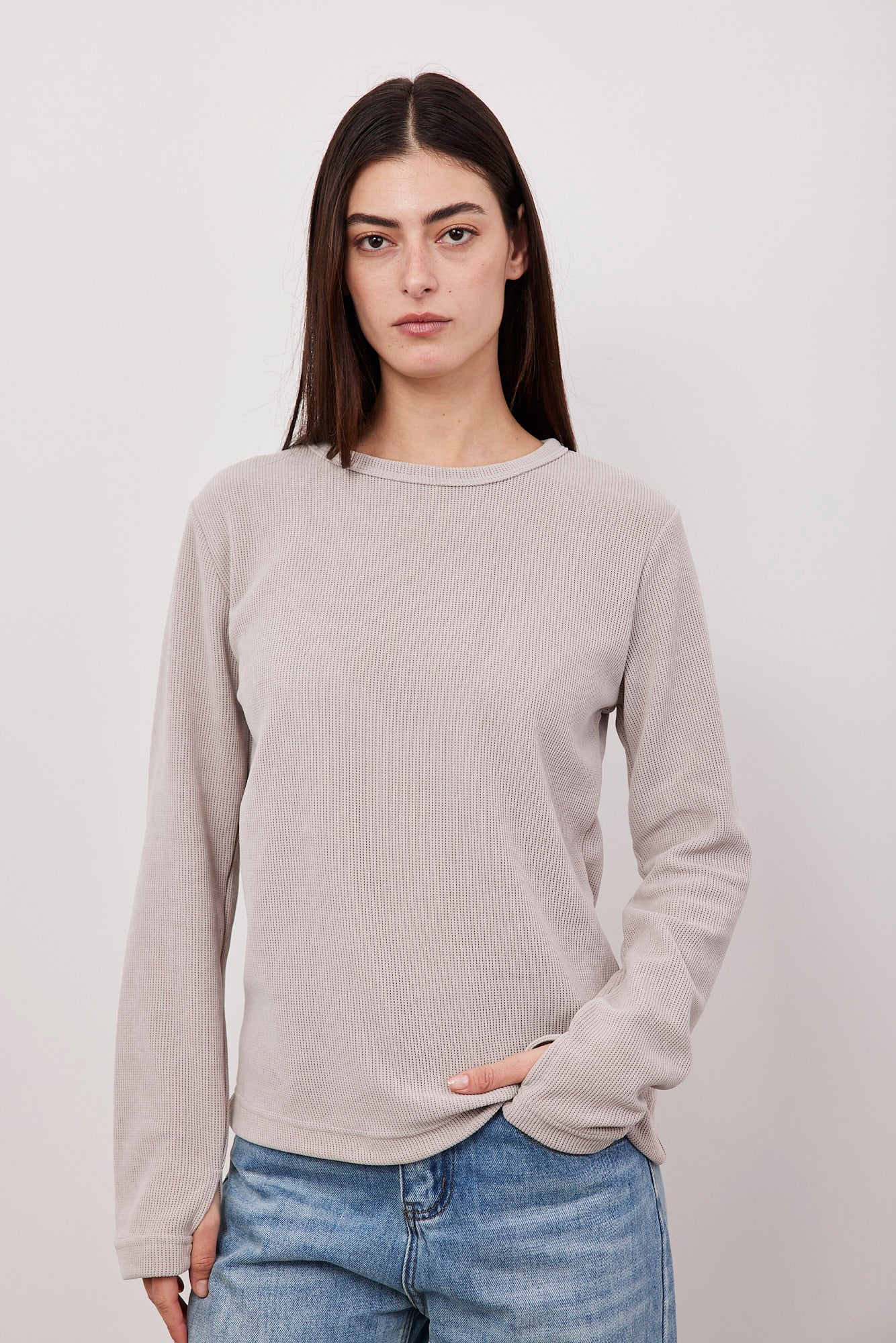 סריג בטקסטורת פסים בסיומת כפפה - ITAY BRANDS