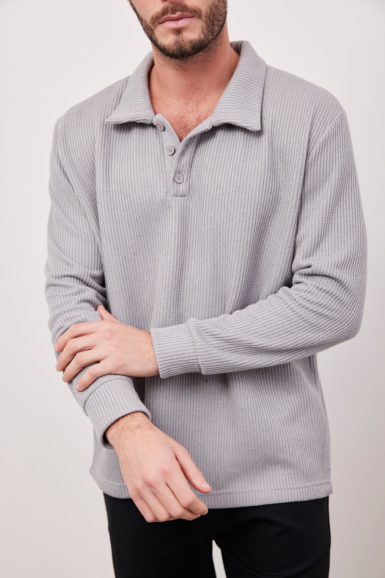 סריג צווארון כפתורים - ITAY BRANDS