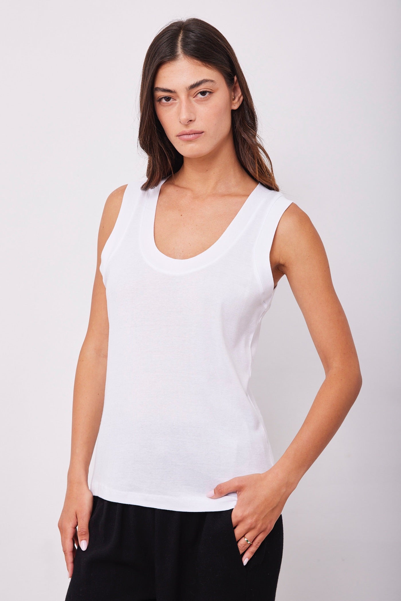 גופיית כותנה מחשוף עגול - ITAY BRANDS