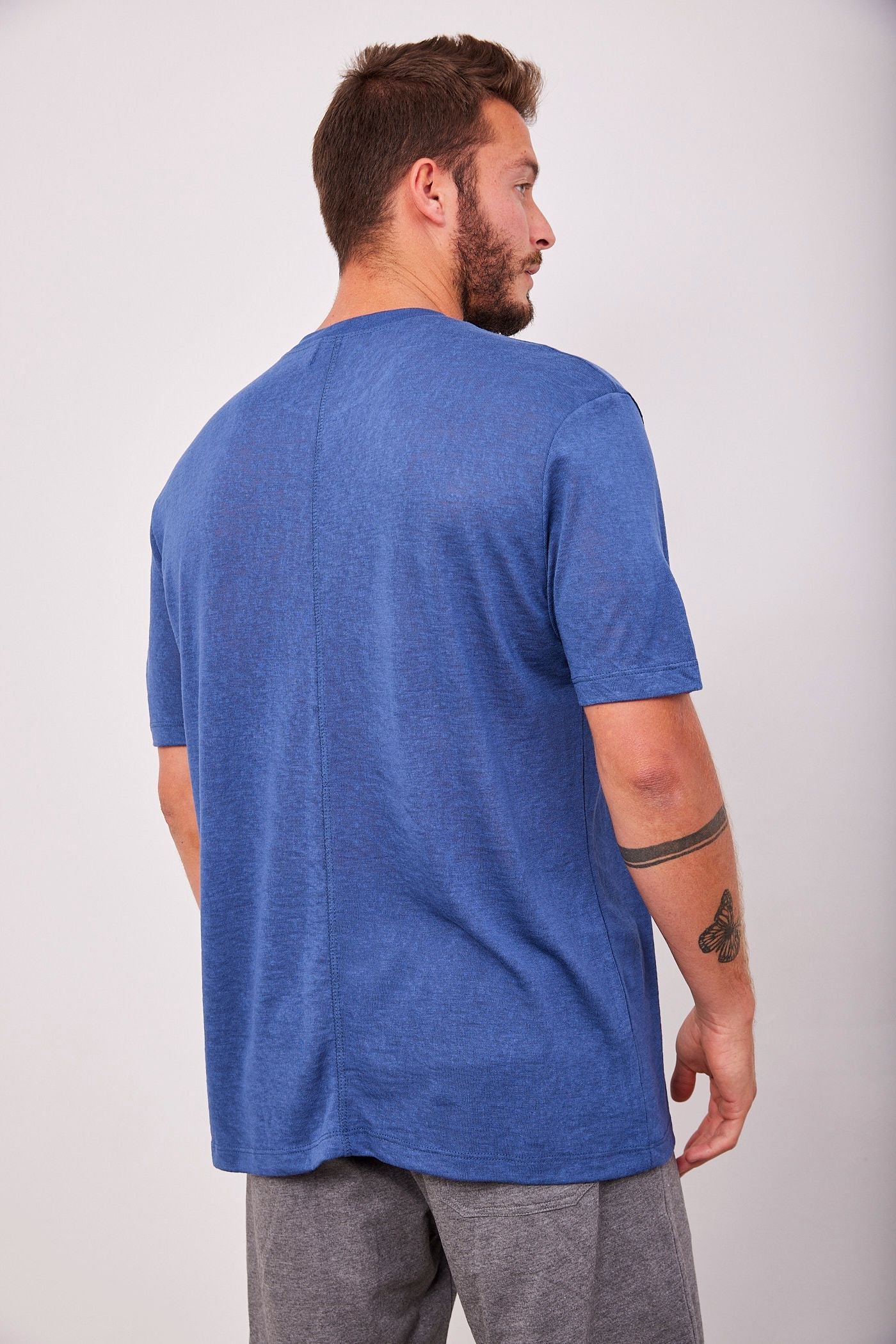 טי-שרט במראה פשתן - ITAY BRANDS