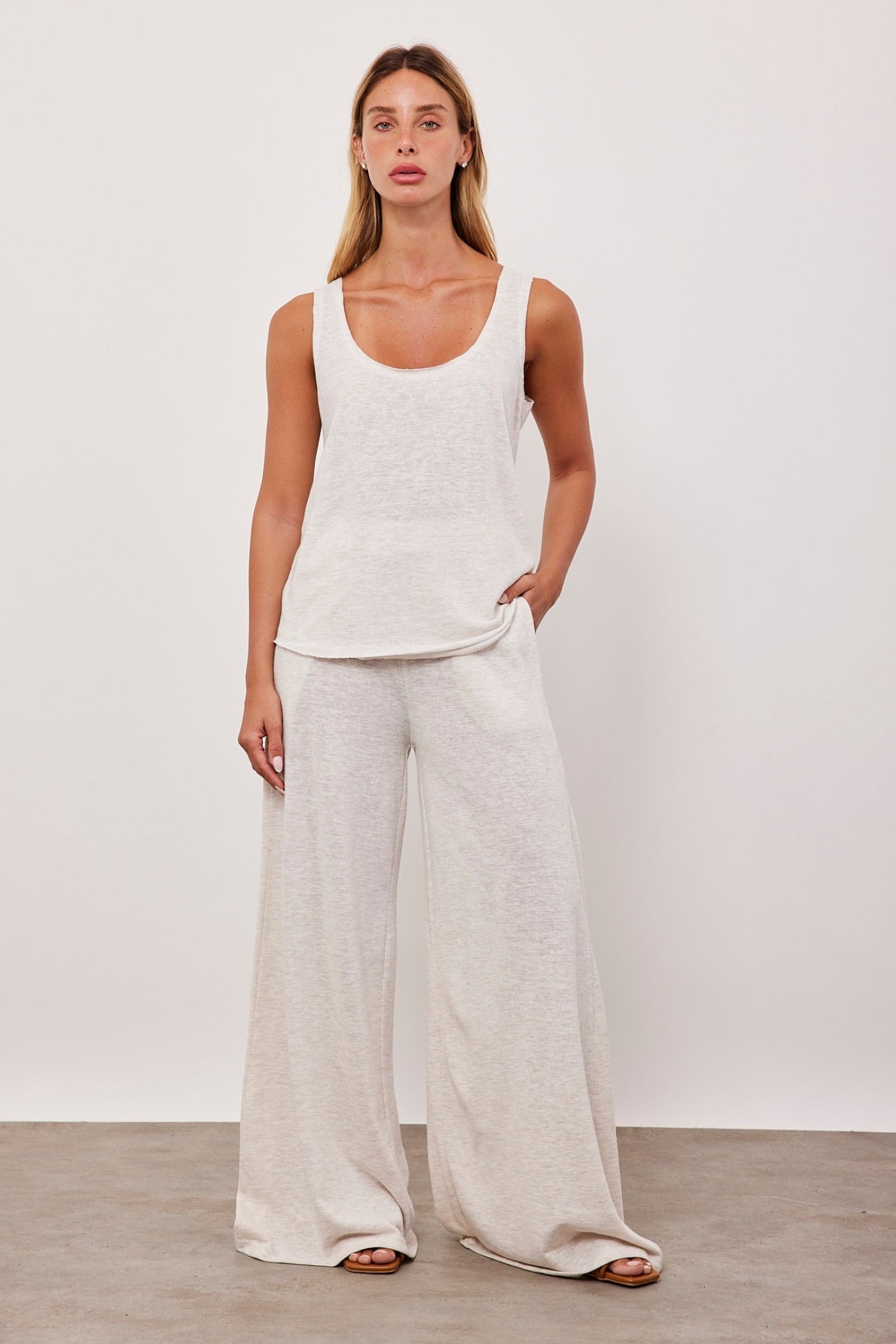 חליפה במראה פשתן בגזרה משוחררת - ITAY BRANDS