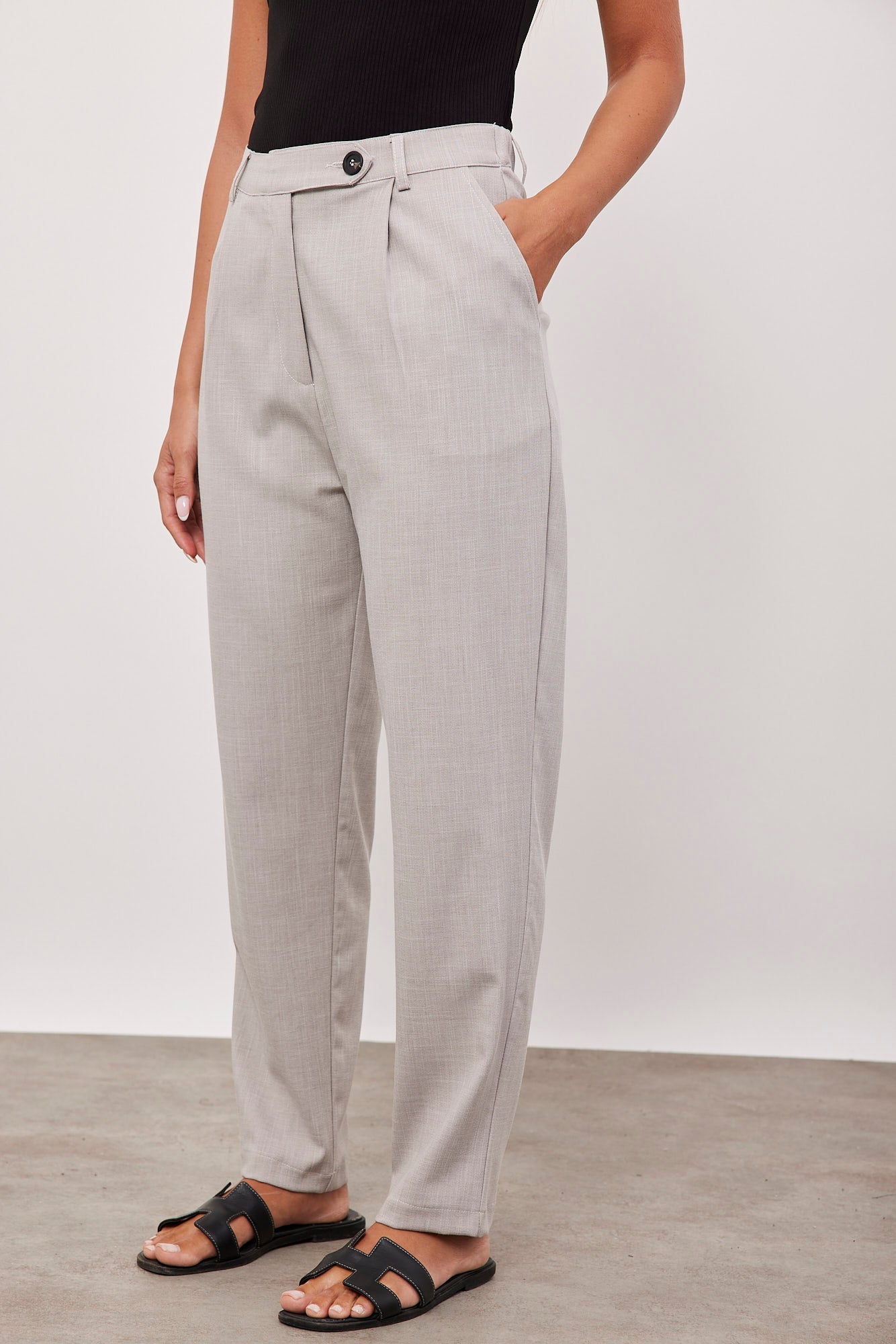 מכנסיים מחויטים באורך הקרסול - ITAY BRANDS