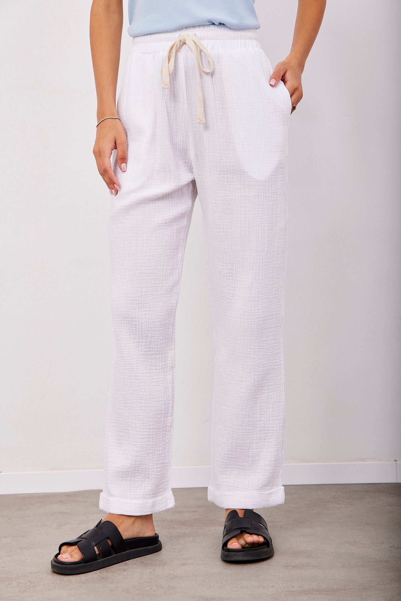 מכנסי טטרה בגזרה ישרה - ITAY BRANDS