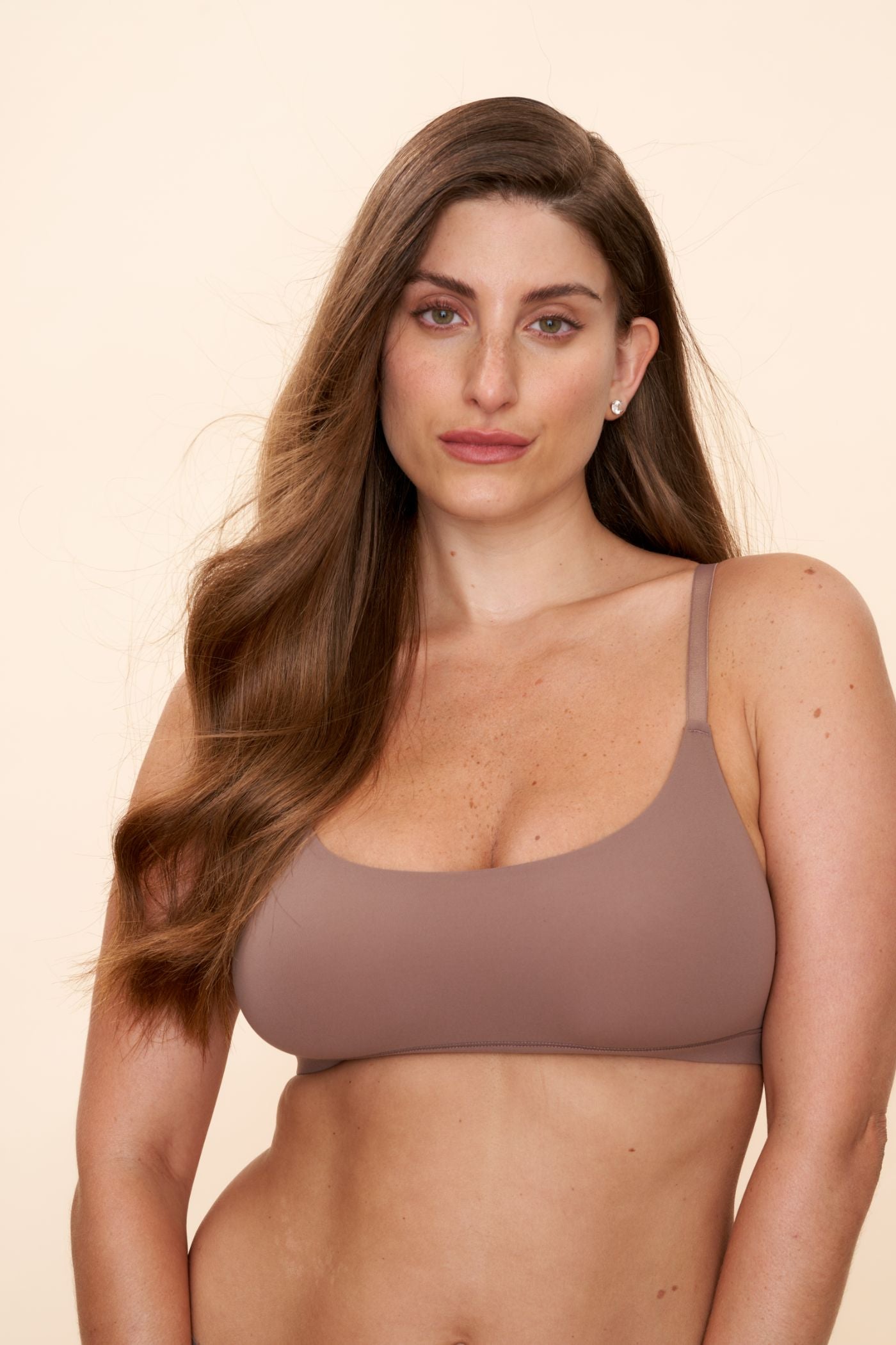 גוזיה STRETCH 720 עם כתפיות מתכווננות - חום שוקולד - ITAY BRANDS