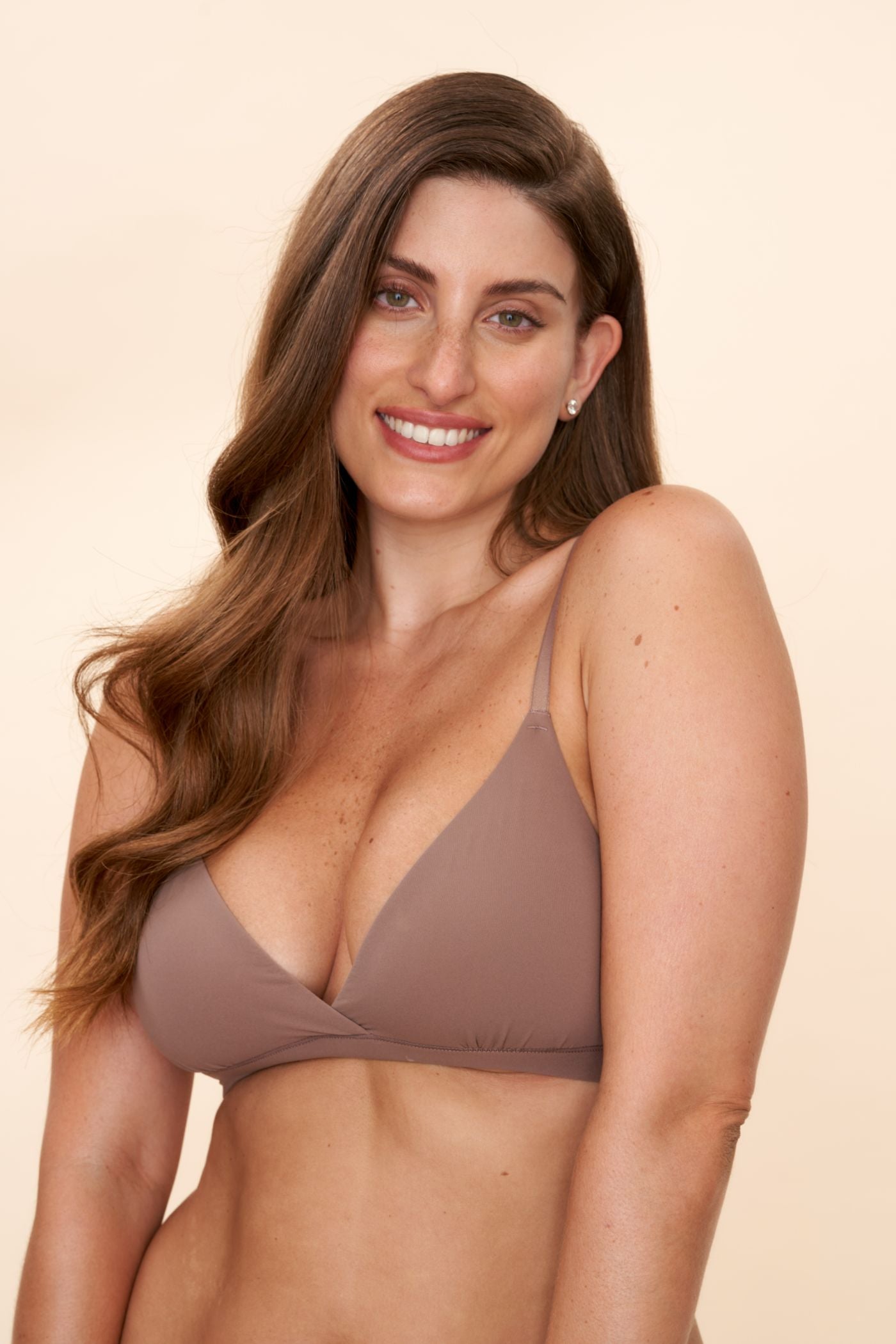 חזייה STRETCH 720 עם סגירה אחורית - חום שוקולד - ITAY BRANDS