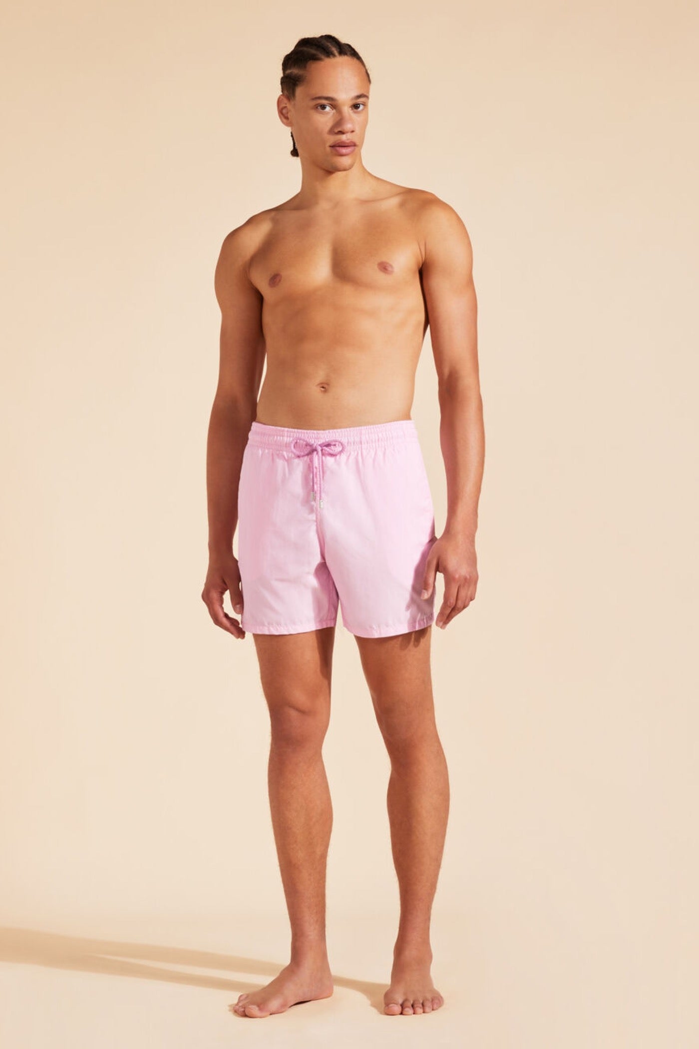 MEN SWIM SHORTS SOLID - PINK