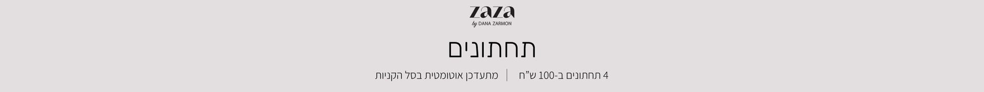 ZAZA by DANA ZARMON- UNDERWEAR banner