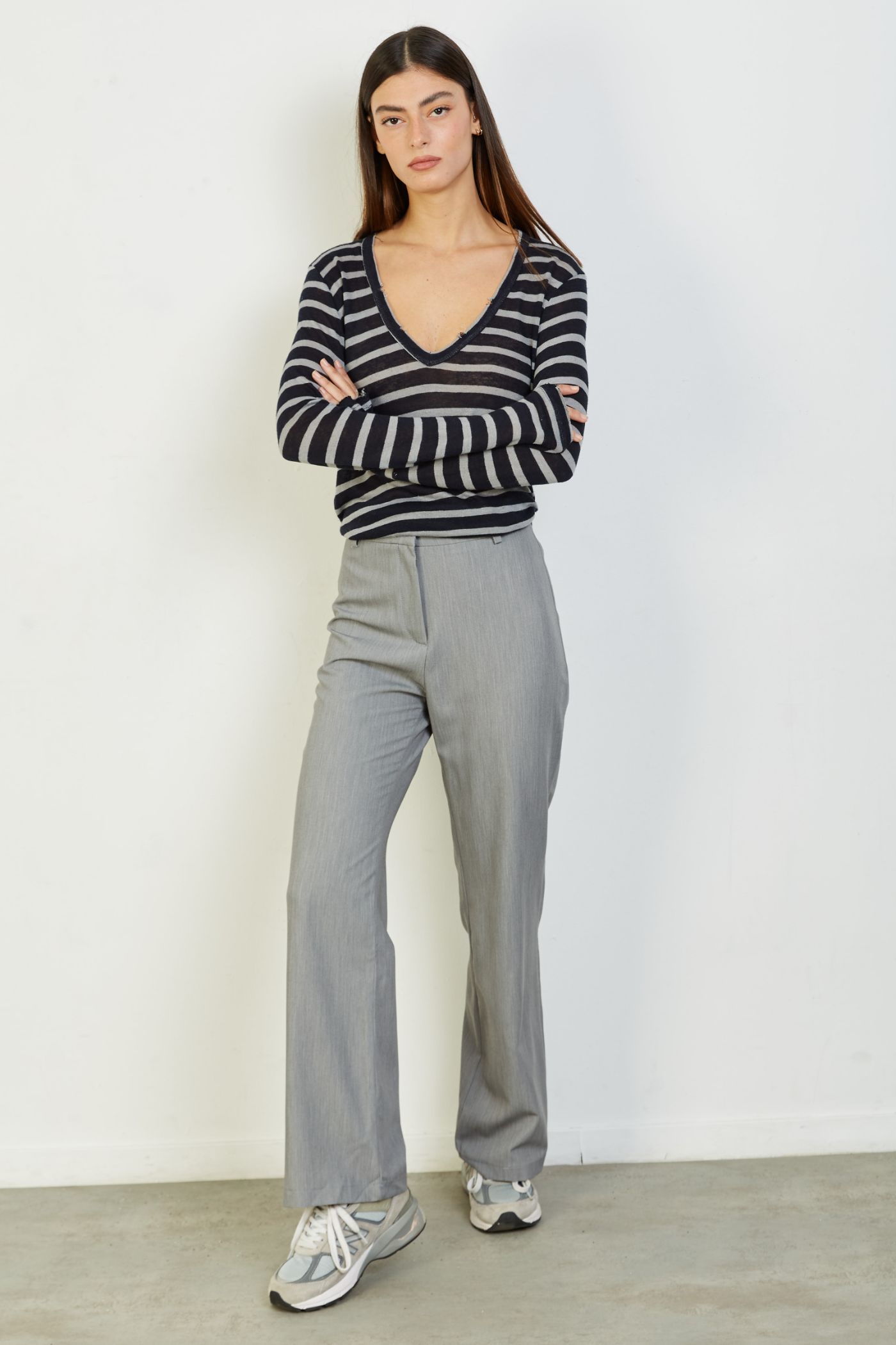 מכנסיים מחויטים מתרחבים - ITAY BRANDS